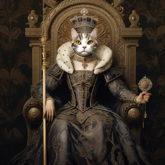 Pint-sized Nobility: Custom Puppy Portraits Showcasing's Grand Beginnings