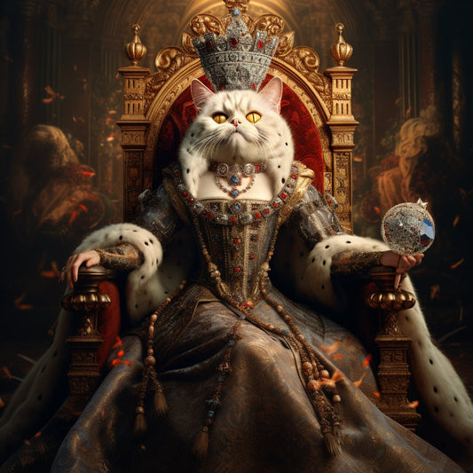 Royal Majesty Unleashed: Exquisite Dog Portrait for