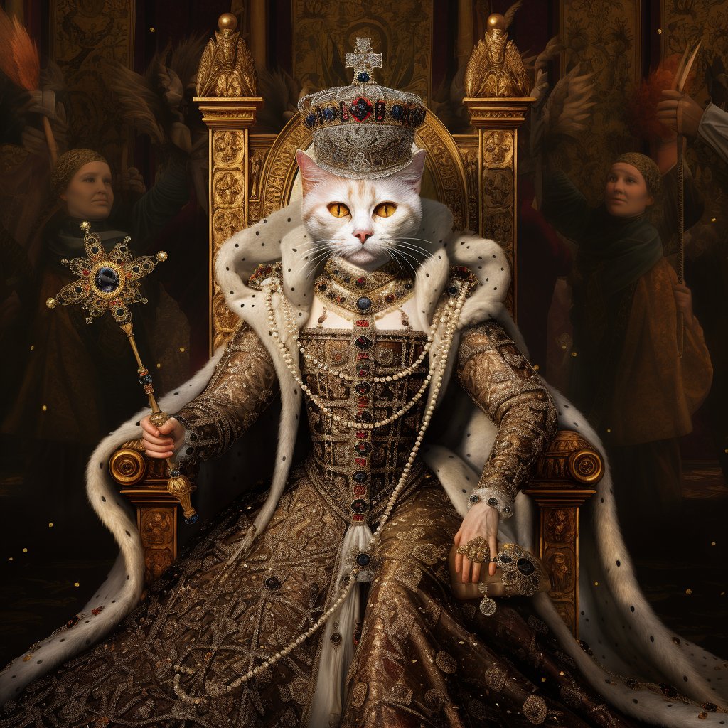Royal Resplendence: Framed Pet Portraits,'s Elegance Captured