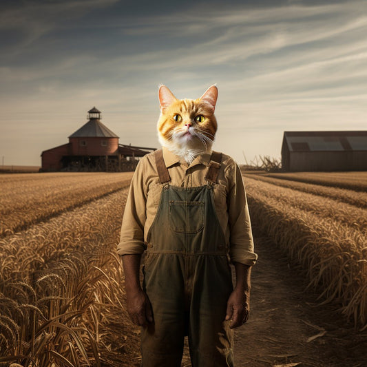 Effortless Elegance:  Outdoor Farmstead in an Easy Animal Portrait