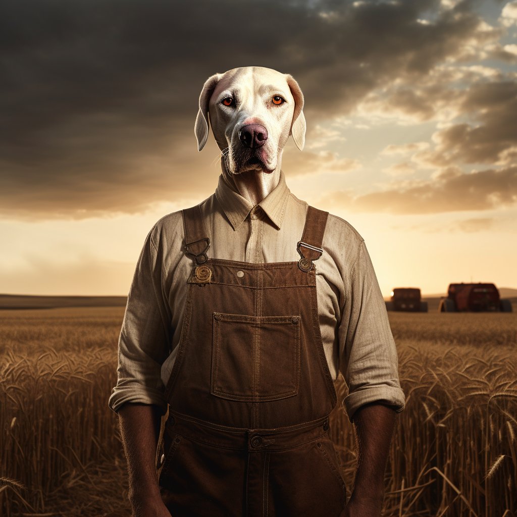 Majestic Harvest Palette:  Outdoor Portrait by Pet Artist