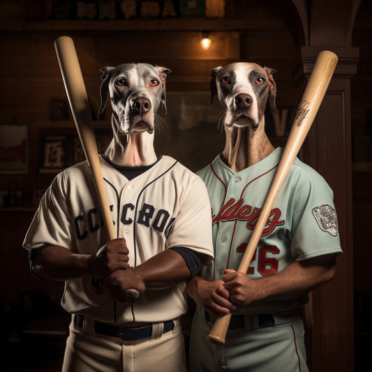 Renaissance Royalty:  Majestic Baseball Portrait