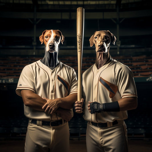 Modern Marvel:  Baseball Evolution in Pet Portraits