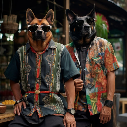 Canine Harmony: Personalized Paint-by-Number Picture of My Dog in Japanese Garb
