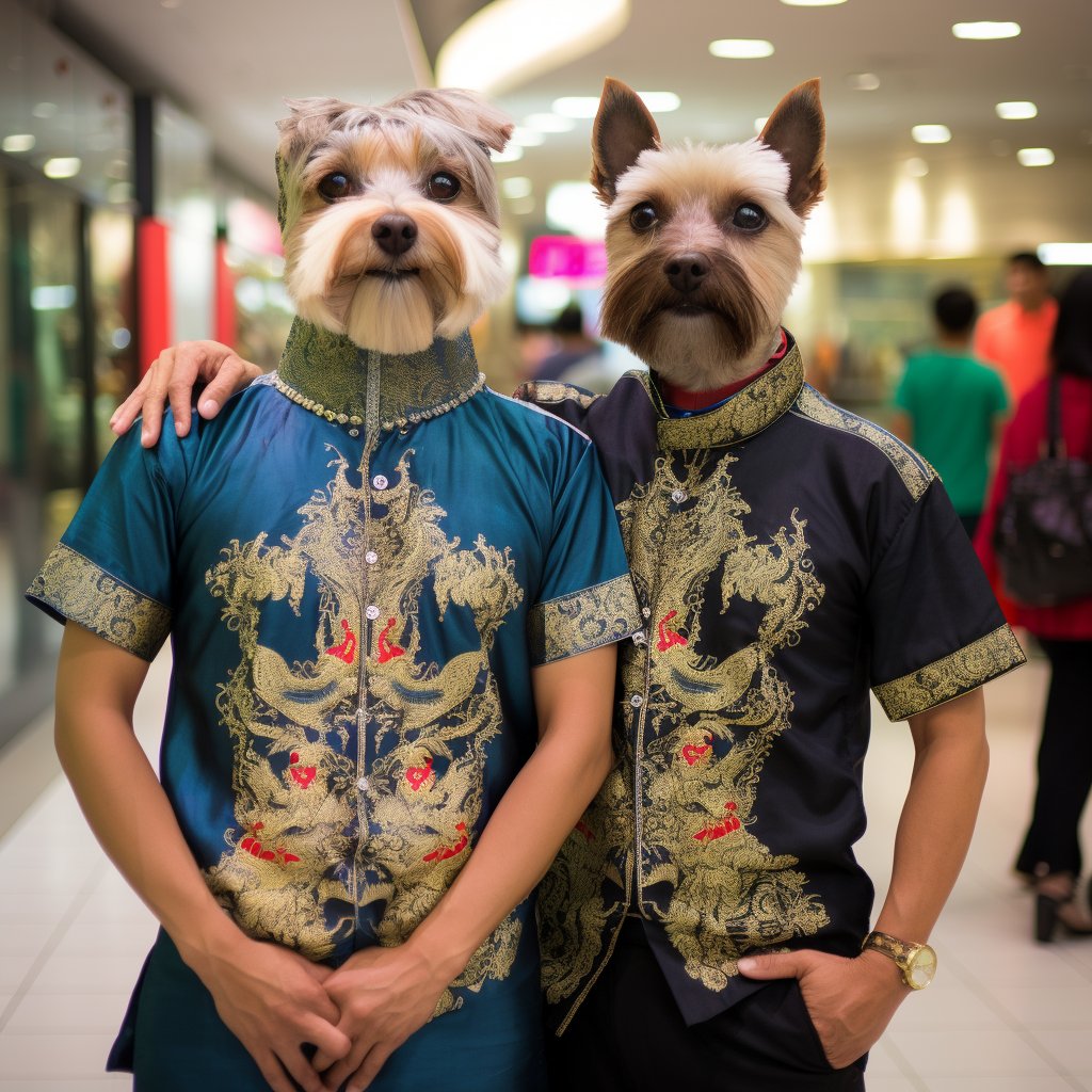 Ethereal Elegance:'s Japanese Rabbit Portrait Duo
