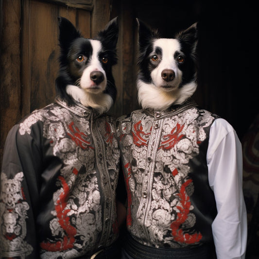 Wall of Canine Charm: Japanese Dog Pictures as Art