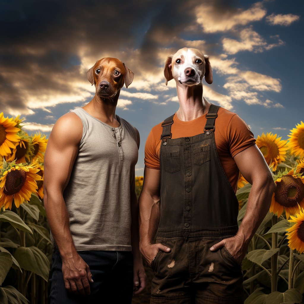 Harvest Harmony:  Chewy Hand-Painted Panorama