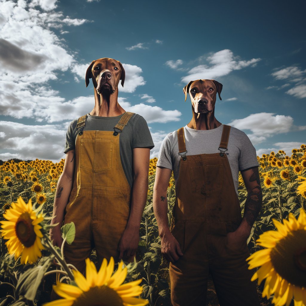 Rebel in the Fields:  Bad Dog Portrait