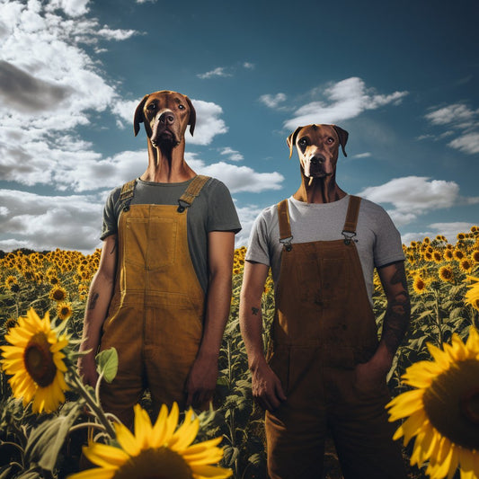 Rebel in the Fields:  Bad Dog Portrait