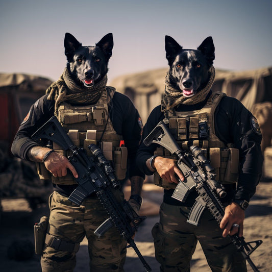 Dynamic Duo in Flight:  Air Force Warriors