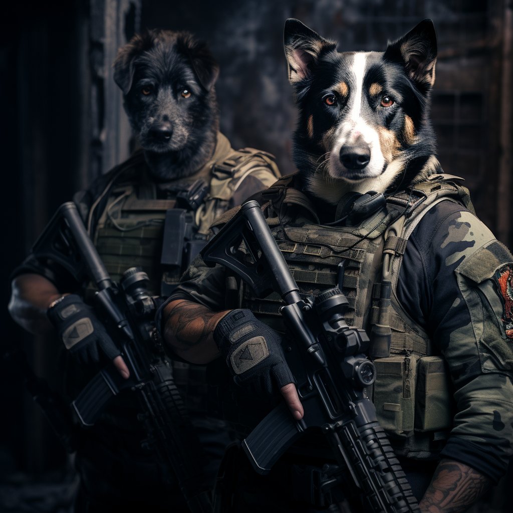 Aqua Aces:  Etsy Watercolor Dog Portrait