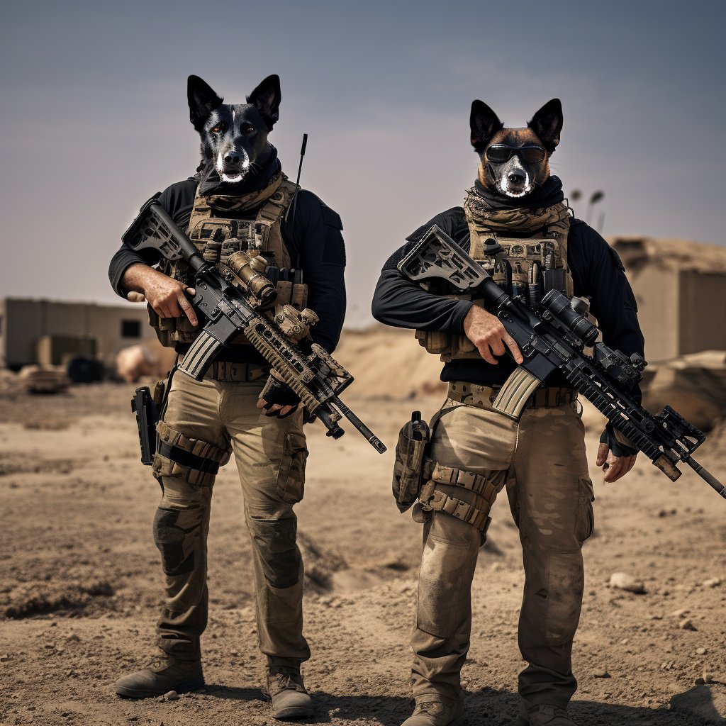 Digital Dominance:  Cyber Canine Avatar