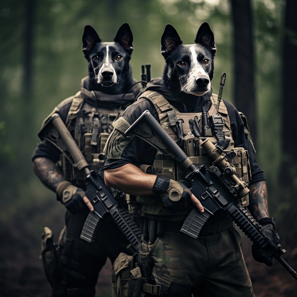 Whimsical Warfare:  Watercolor Battle Portrait