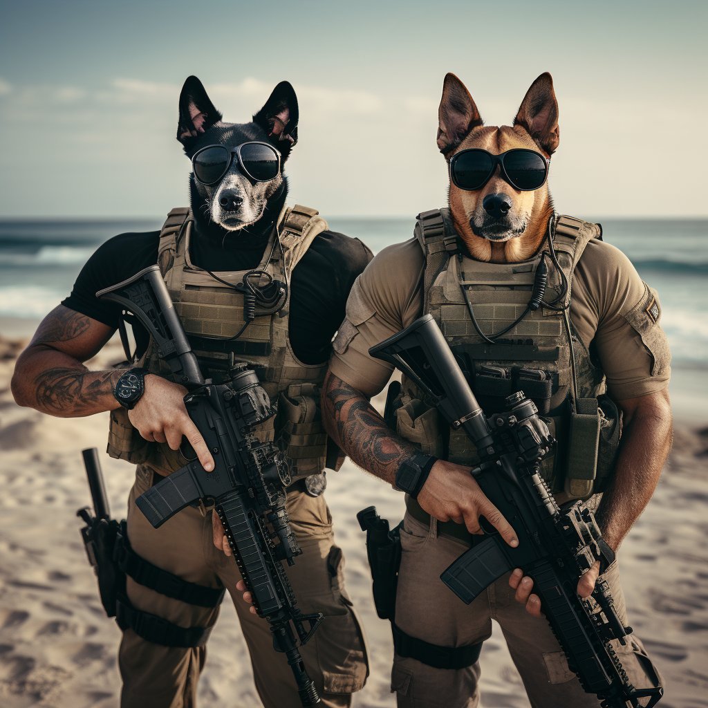 Bouncing Beagle Bliss:  Joyful Wall Art Masterpiece