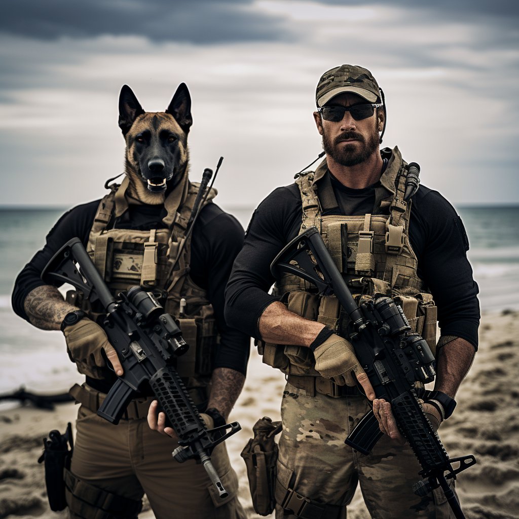 Distinguished Doberman Duo:  Regal Presence in Print