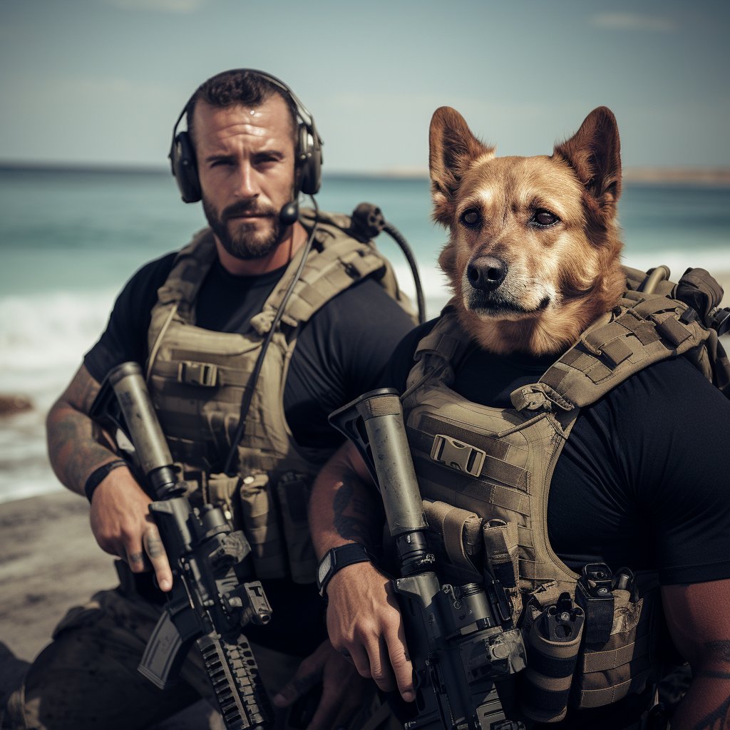 Yellow Paw Prints of Unity:  and Comrade in Sunshine Shades