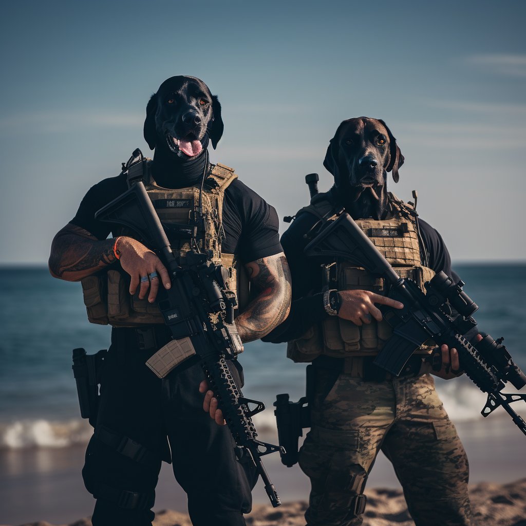 Rottweiler Royalty:  and Companion in Rottweiler Paw Print Majesty