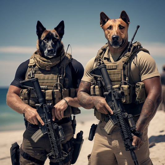 Tiger Stripes of Friendship:  and Sidekick in Tiger Print Splendor