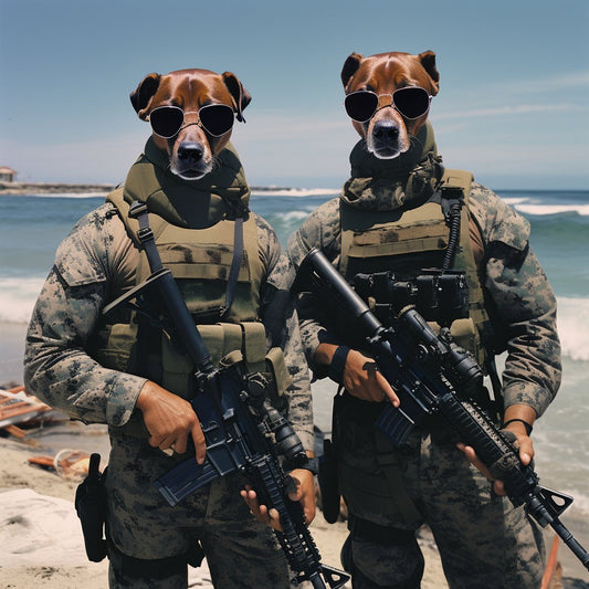 Golden Companions:  Regal Retrievers Portrait