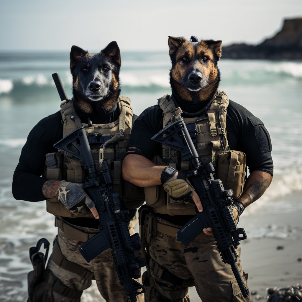 Harmony in Art:  Duo Portrait Inspired by Pollyanna Pickering Dog Prints