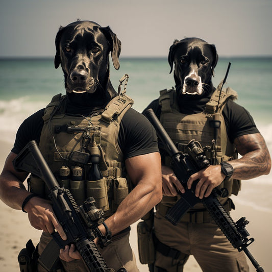 Purity in Togetherness:  Portrait Adorned with White Paw Prints