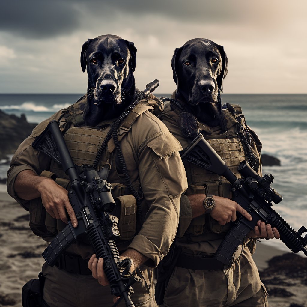 Artistic Unity for Sale:  Duo Portrait Inspired by George Rodrigue Prints