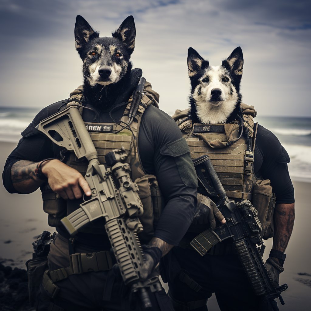 Bulldog Brotherhood:  Duo Portrait in Striking Bulldog Prints