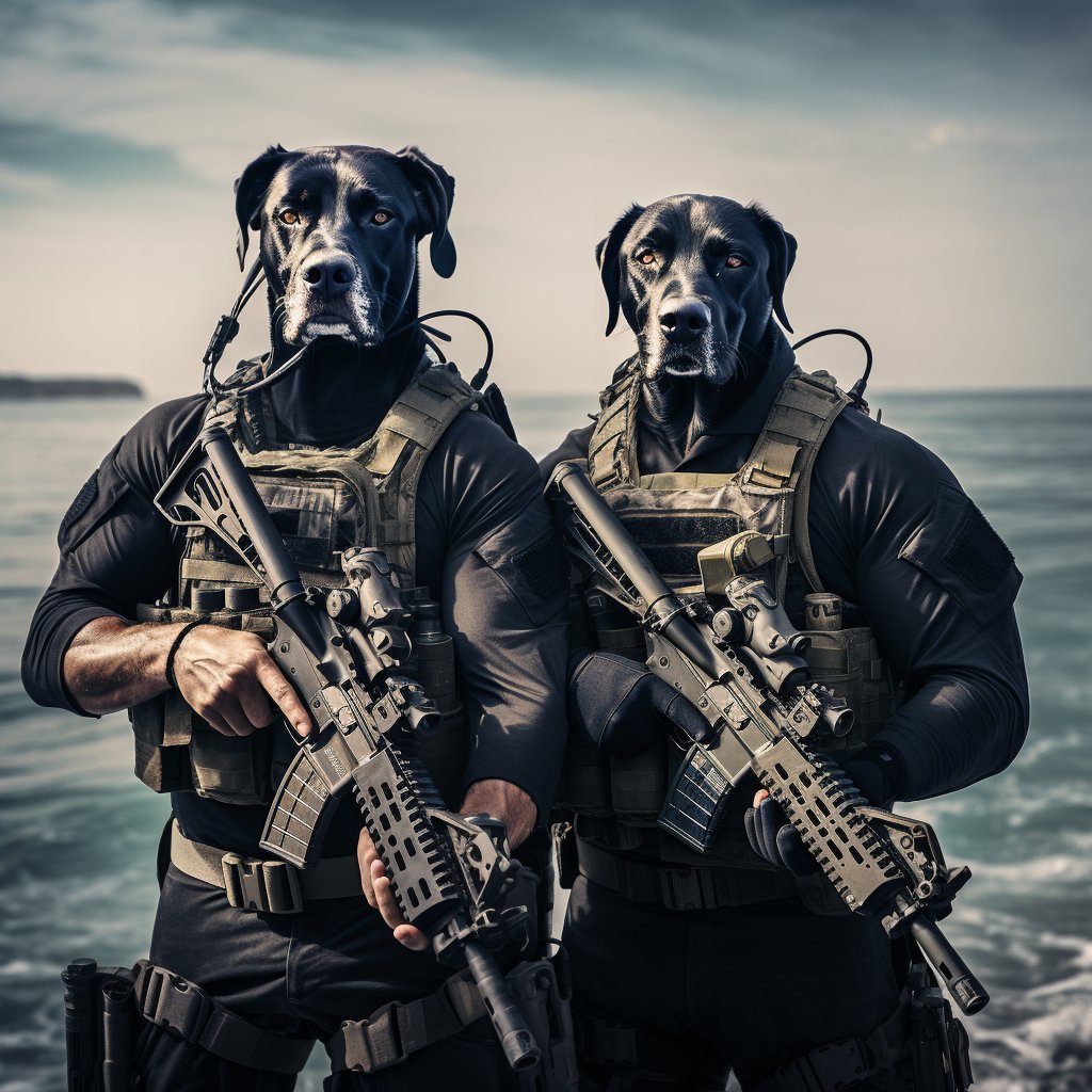 Regal Duo: Corgi Paw Print Elegance with