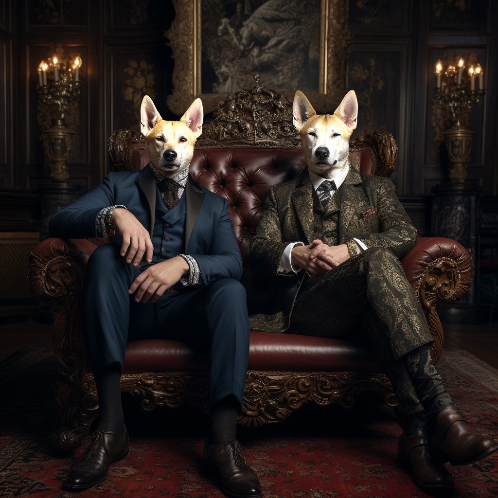 Renaissance Reverie:'s Noble Canine Portrait