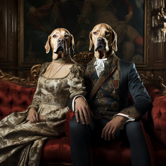 Canine Comrades of Renaissance Renown:'s Custom Dual Portrait