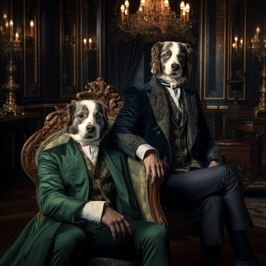 Renaissance Reverence: A Canine Subject in Classical Splendor
