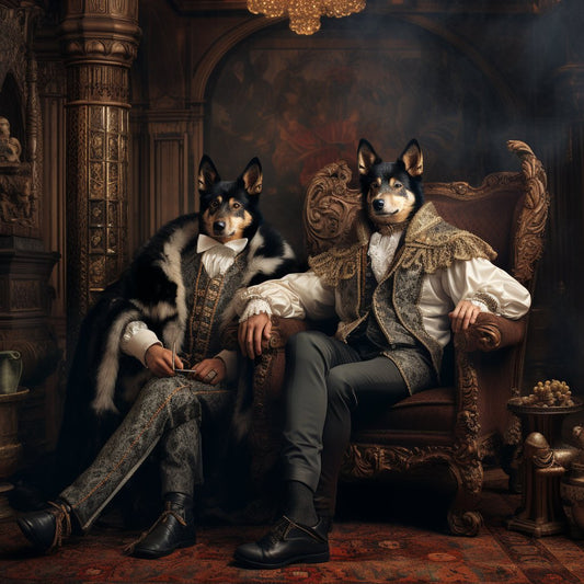 Wall of Canine Opulence:'s Artistic Presence