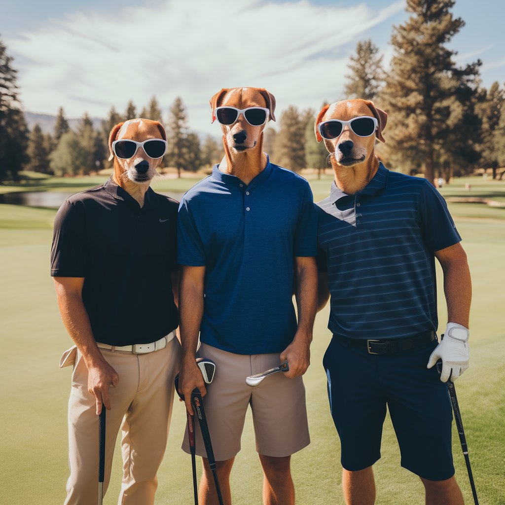 Epic Golf Brushstrokes:  Oil Portrait Masterpiece