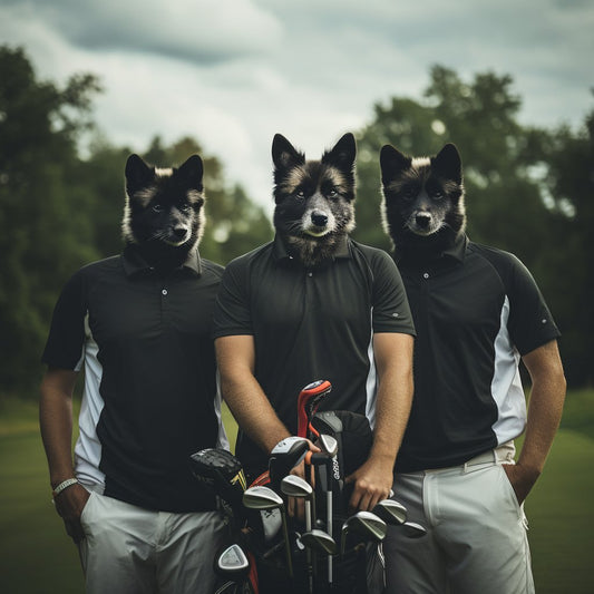 Golf Odyssey: A Self-Portrait in Oil on Canvas