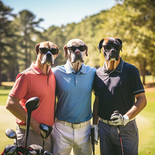 Outdoor Symphony: Oil Canvas Portrait of Golf Elegance