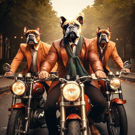 Wheels of Unity:  Family Motorcycle Portrait Print
