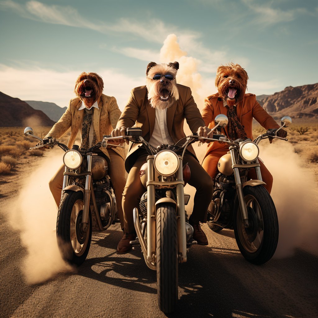 Vibrant Velocity:  Acrylic Moto Masterpiece