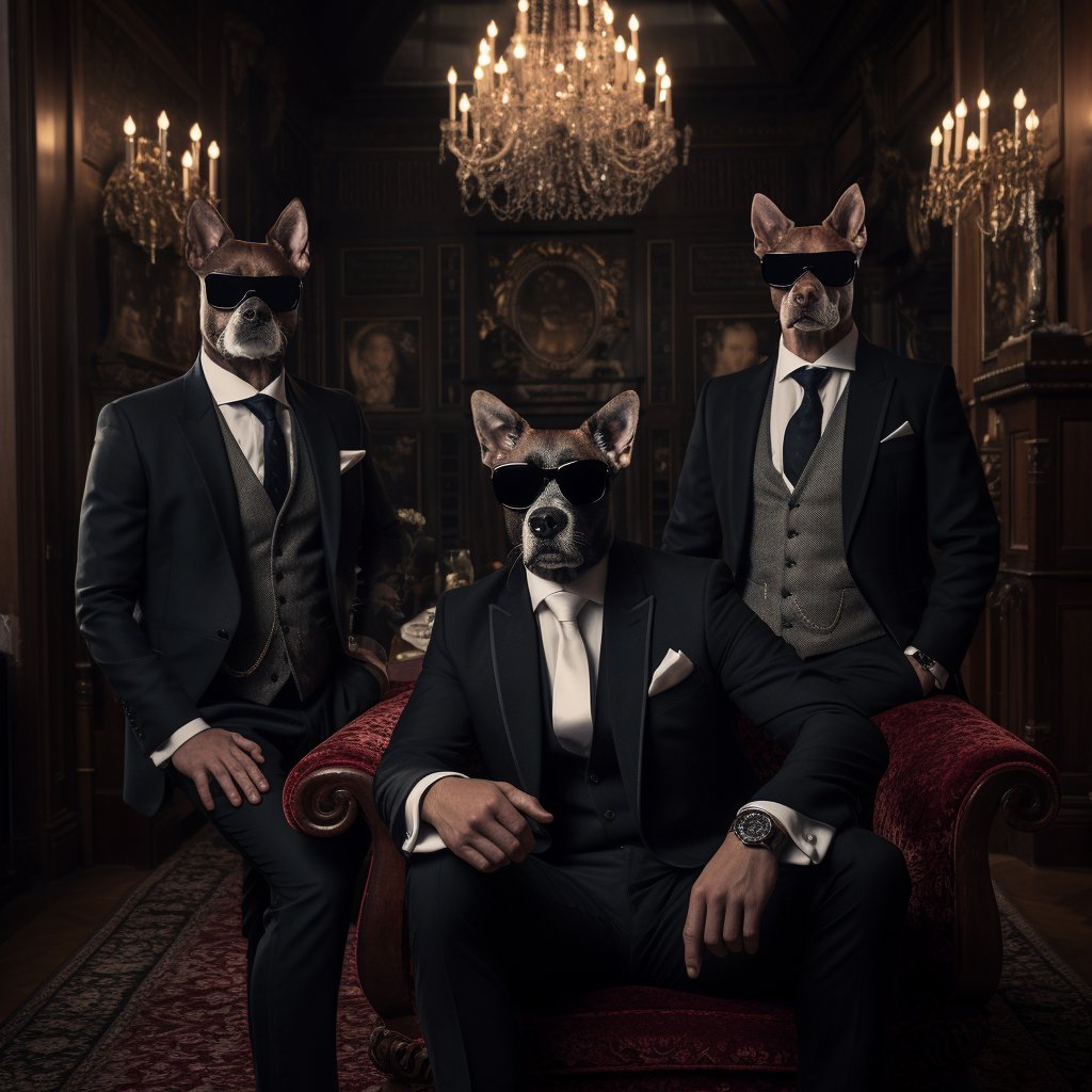 "Woodland Nobility: Custom Pet Portrait,'s Regal Wooden Tribute