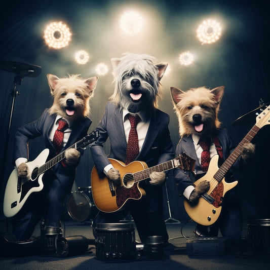 Harmonious Canvas Love: Personalized Wall Art for Canine Couples
