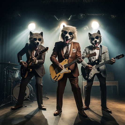 Immersive Canine Cadence:  3D Rhythm in Custom Wall Art