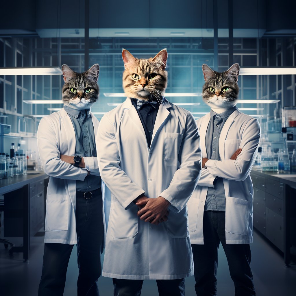 Tailored Brilliance:  Scientist Portrait in Bespoke Canvas Art