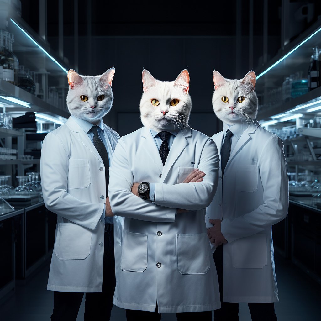 Scientific Symphony: Wall Art with Your Pet's Portrait