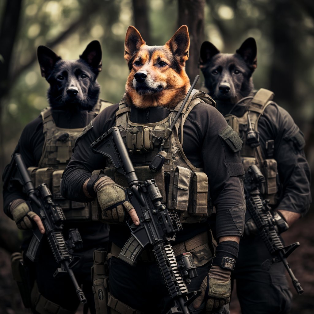 Artistic Harmony:  Dog in Numbers Masterpiece