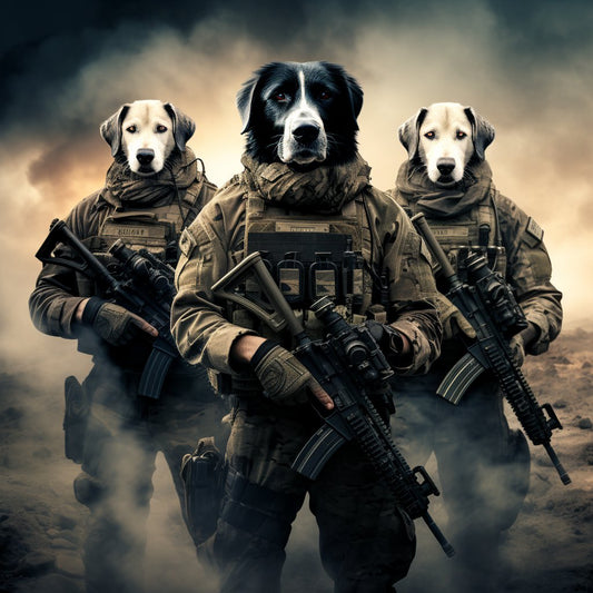 Numerical Narratives:  Air Force Trio in My Dog Paint by Numbers Adventure