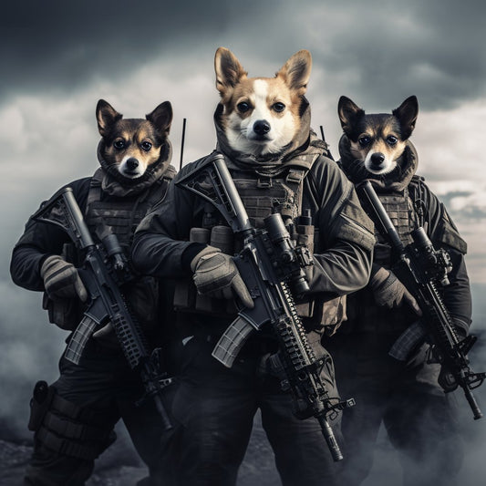 "Local Artistry, Global Unity:  Air Force in Captivating Pet Portraits