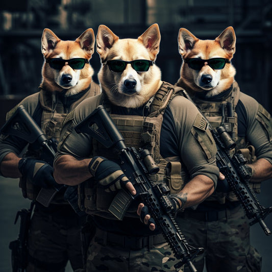 Regal Feline Trio:  Air Force in Cat Royalty Portraits