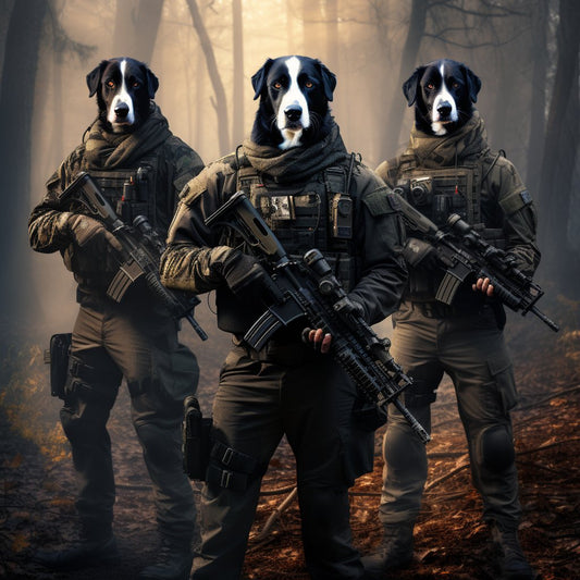Majestic Airmen:  Air Force Dog Oil Portrait Collection