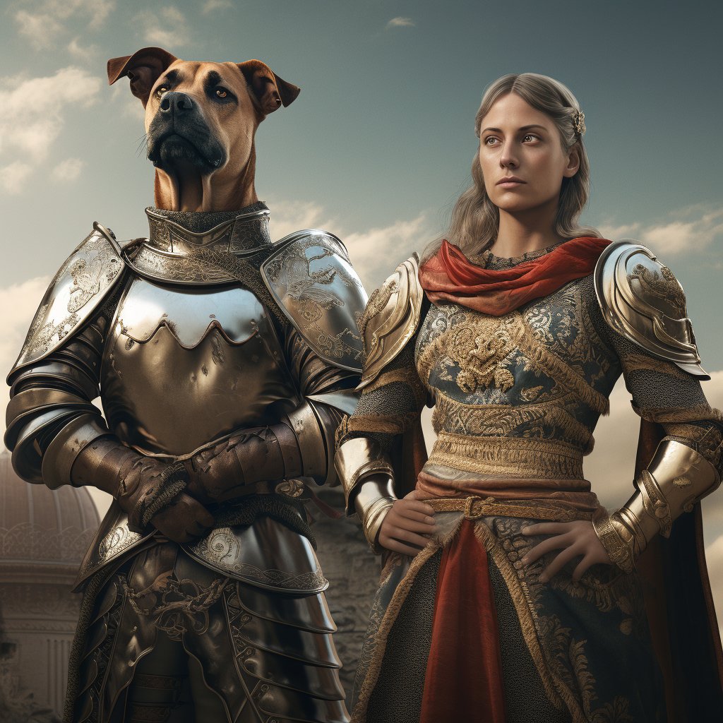 Twisted Tales of Loyalty: Unconventional Dog Portrait