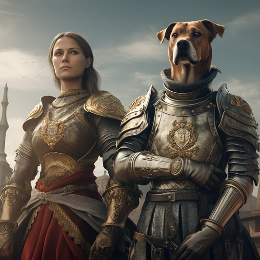 Grandeur of Loyalty: Large Pet Portrait