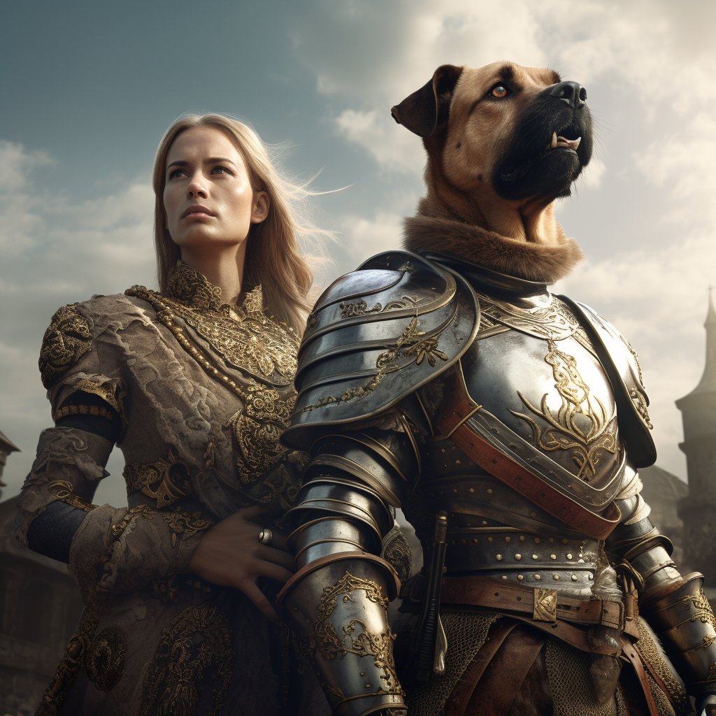 Paws of Devotion: Loyalty in Paws Painting Dog